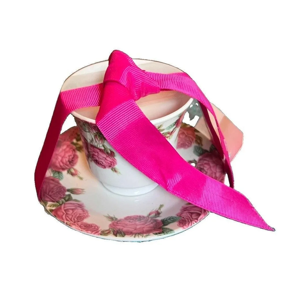 Vintage 1980's B/H Cherry Rooibos Fragranced Teacup Candle England